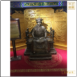 景區(qū)努爾哈赤銅雕塑鑄造廠(chǎng)